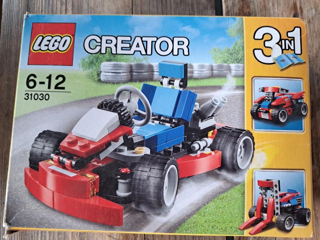 Lego Creator 31030 Go-Kart compleet met doos en boekje, Compleet, Gebruikt, Lego, Ophalen of Verzenden