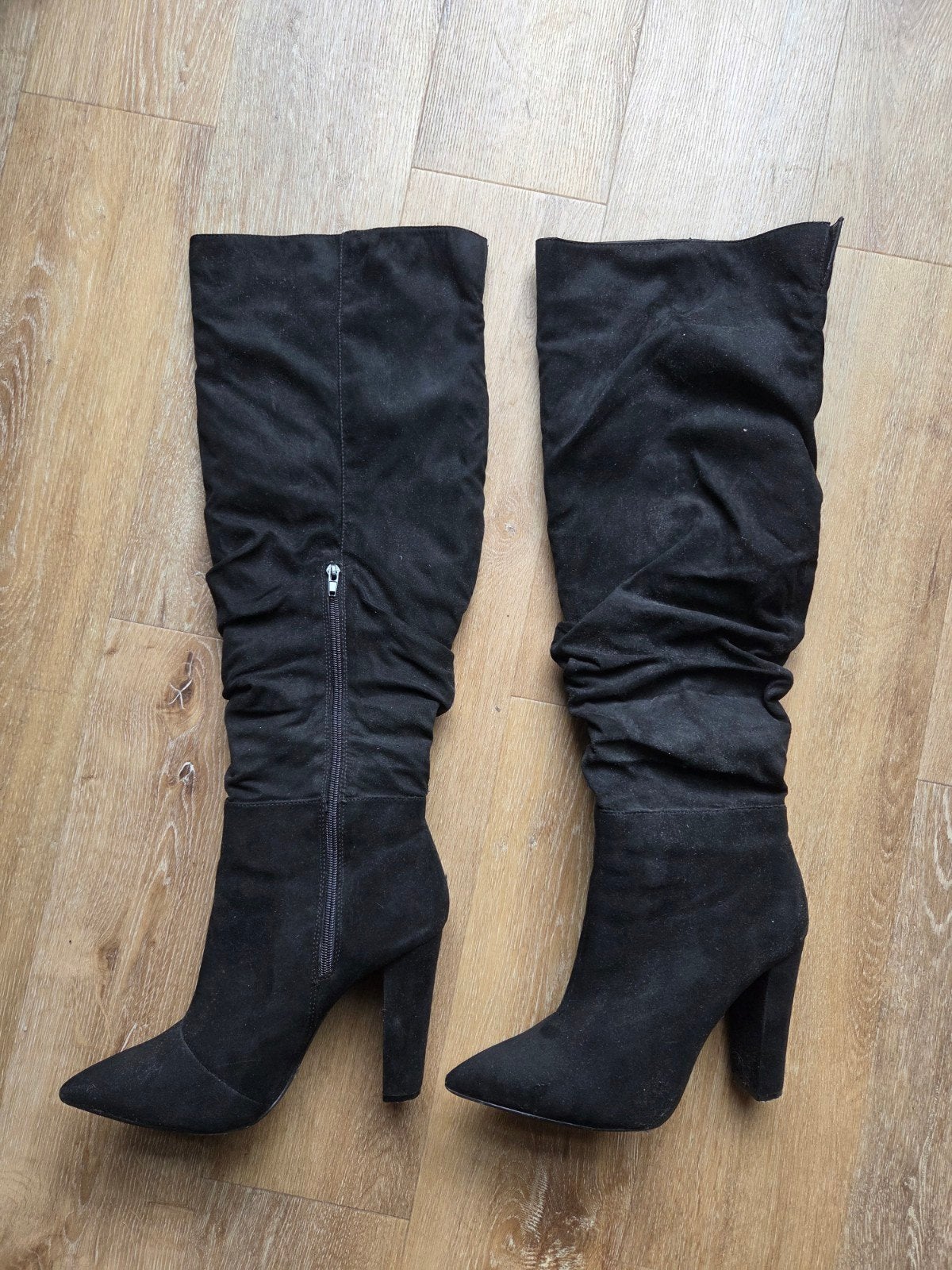 Justfabulous Zwarte Laarzen Maat 42, Kleding | Dames, Hoge laarzen, Zwart, Ophalen of Verzenden, Gedragen