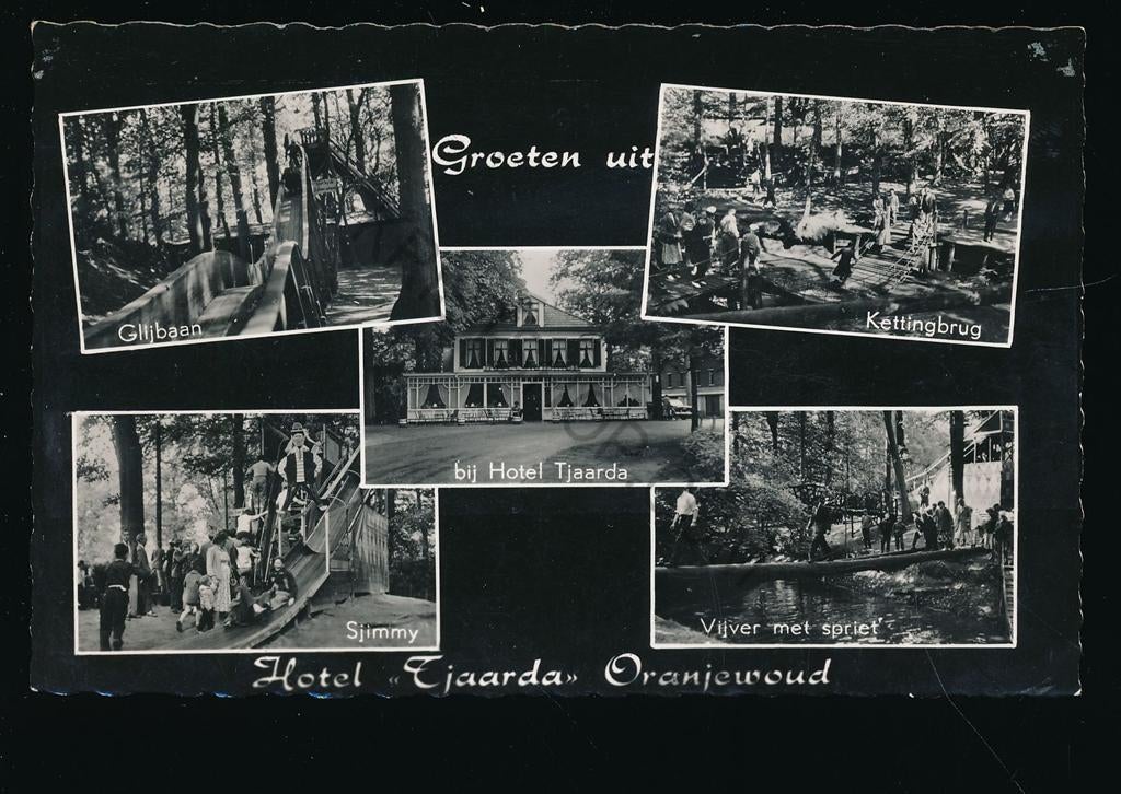 Oranjewoud - Hotel Tjaarda - meerluik - [003-5411, Verzamelen, Verzenden, 1940 tot 1960, Ongelopen, Friesland