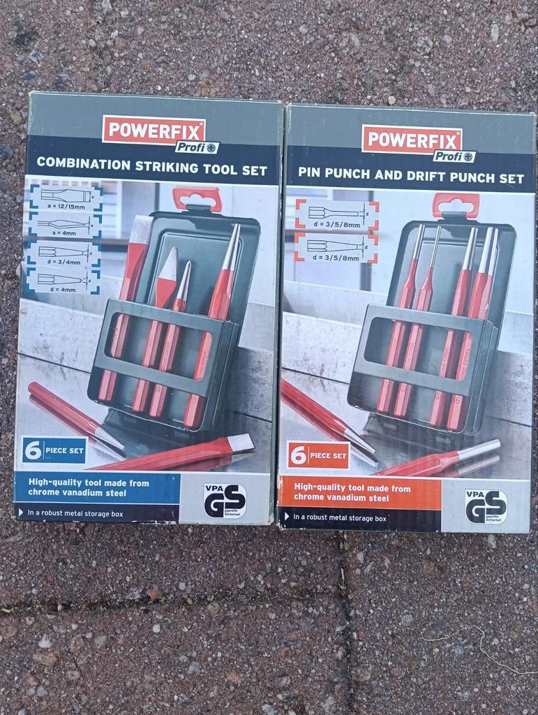 Powerfix Profi Stempel- en doorslagset (2 stuks), Ophalen, Nieuw