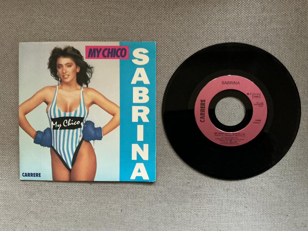 Sabrina single vinyl. My chico., Ophalen of Verzenden, Zo goed als nieuw, Pop