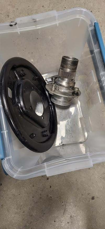 Hub en stofplaat Austin Healey 100/6 ( links en rechts voor), Ophalen of Verzenden, Gebruikt, Austin