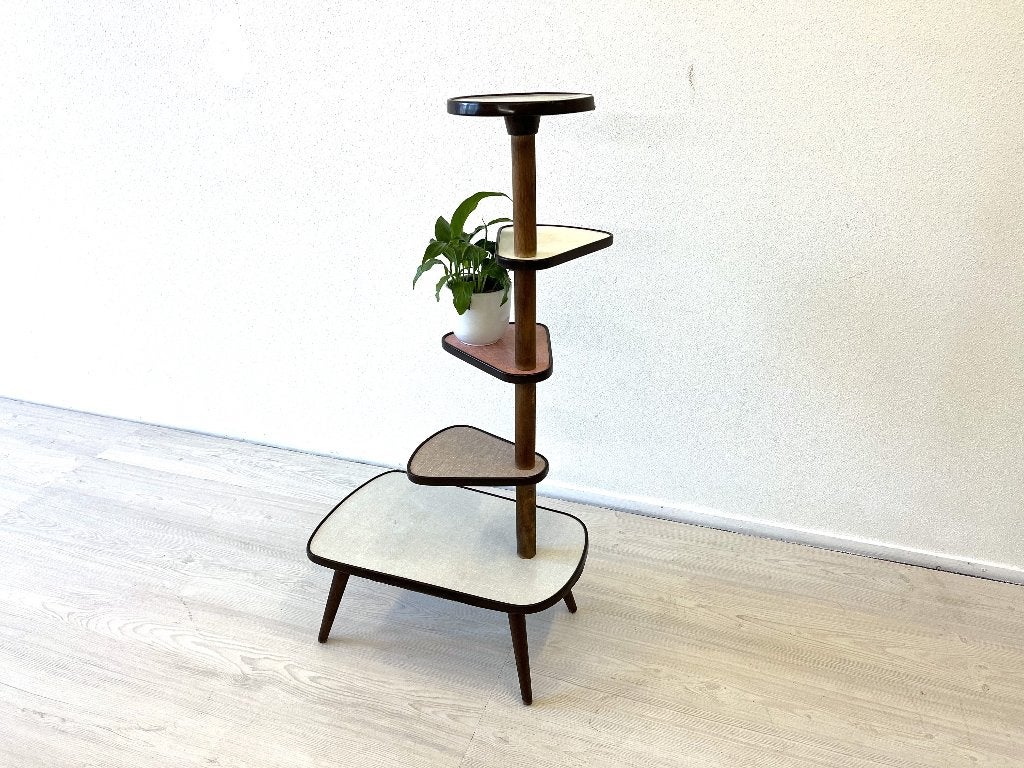 vintage plantentafel uit de jeren 50 60 bijzettafel, Ophalen of Verzenden, Huis en Inrichting