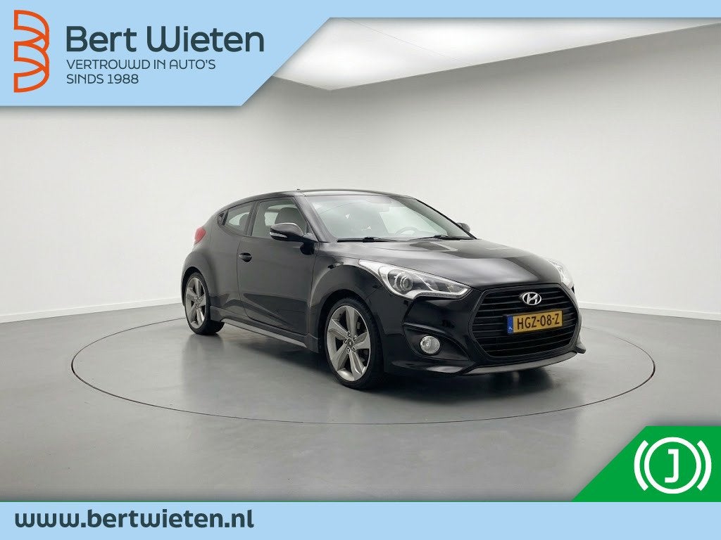 Hyundai Veloster 1.6 T-GDI | Turbo | Automaat | 204PK, Gebruikt, 4 cilinders, 4 stoelen, Zwart