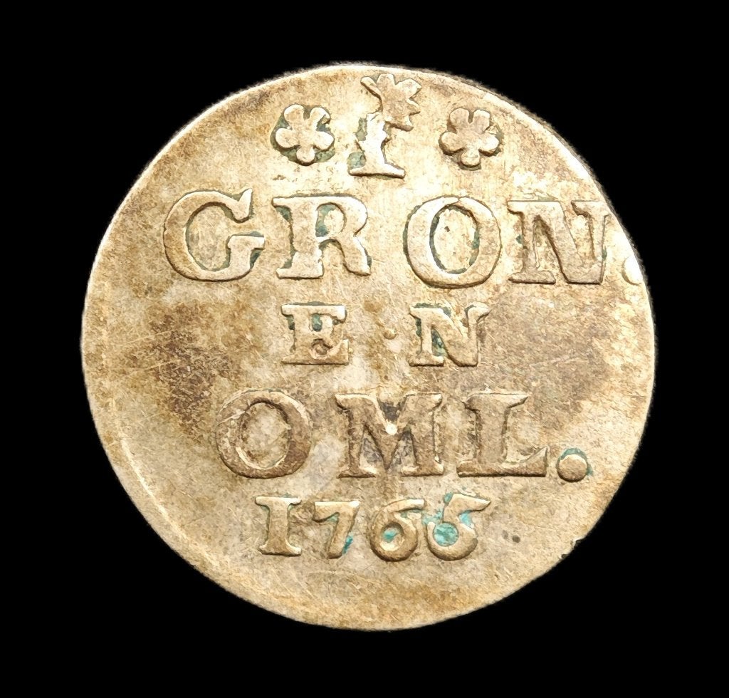 1765 Bezemstuiver Groningen, Vóór koninkrijk, Verzenden, Zilver, Overige waardes