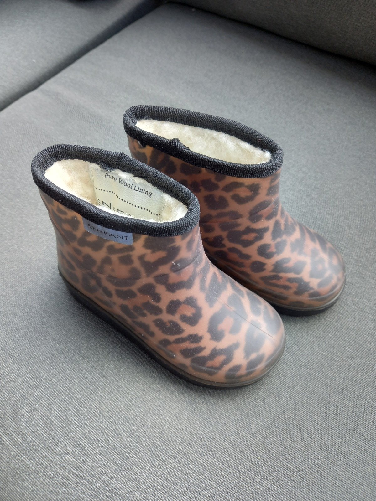 EN FANT Laarzen Maat 21 - Leopard print met wolvoering, EN FANT, Jongetje of Meisje, Laarsjes, Ophalen of Verzenden