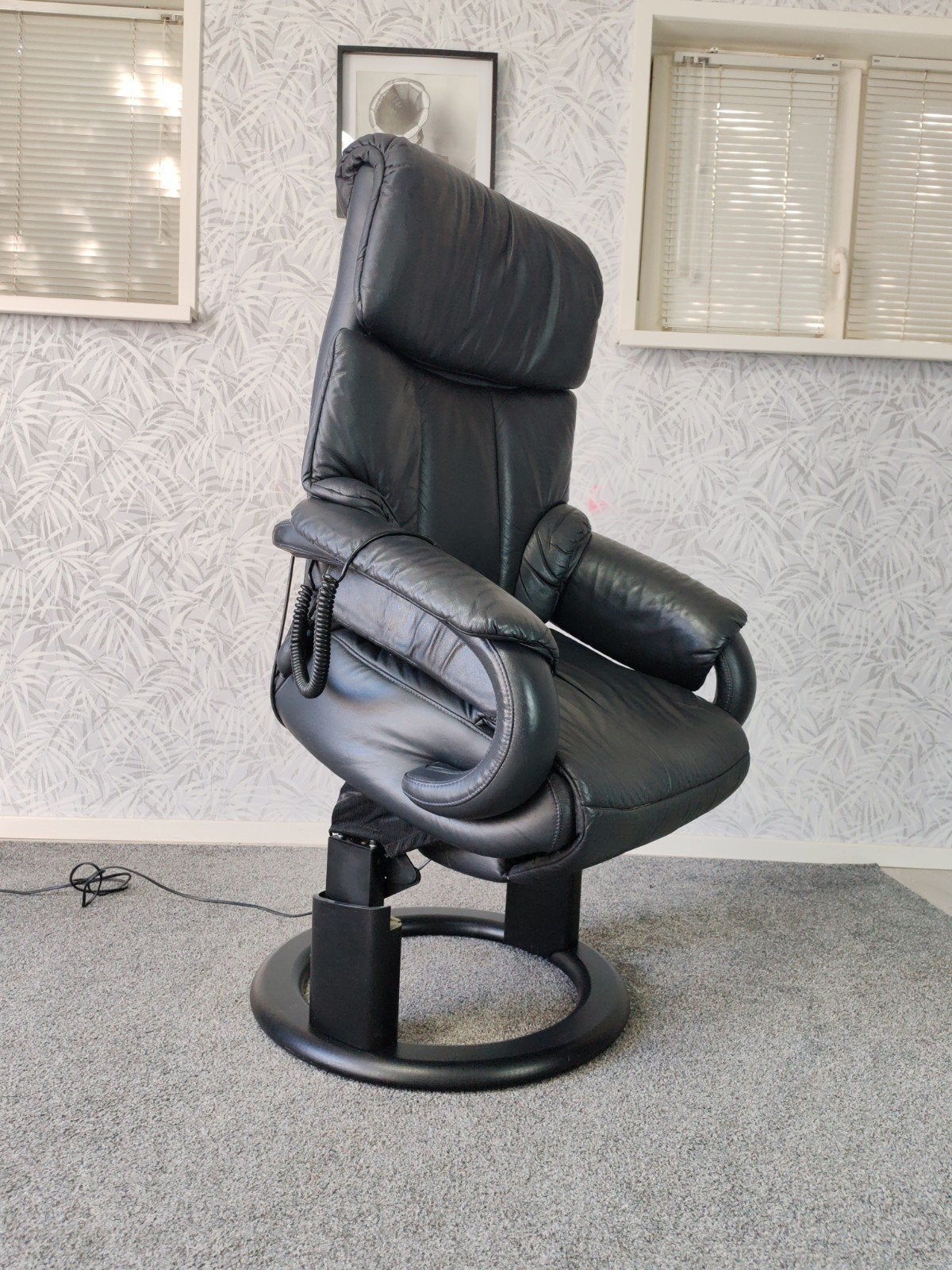 Elastoform leren sta op stoel relax fauteuil met garantie, Leer, Ophalen of Verzenden, Zo goed als nieuw, Onbekend
