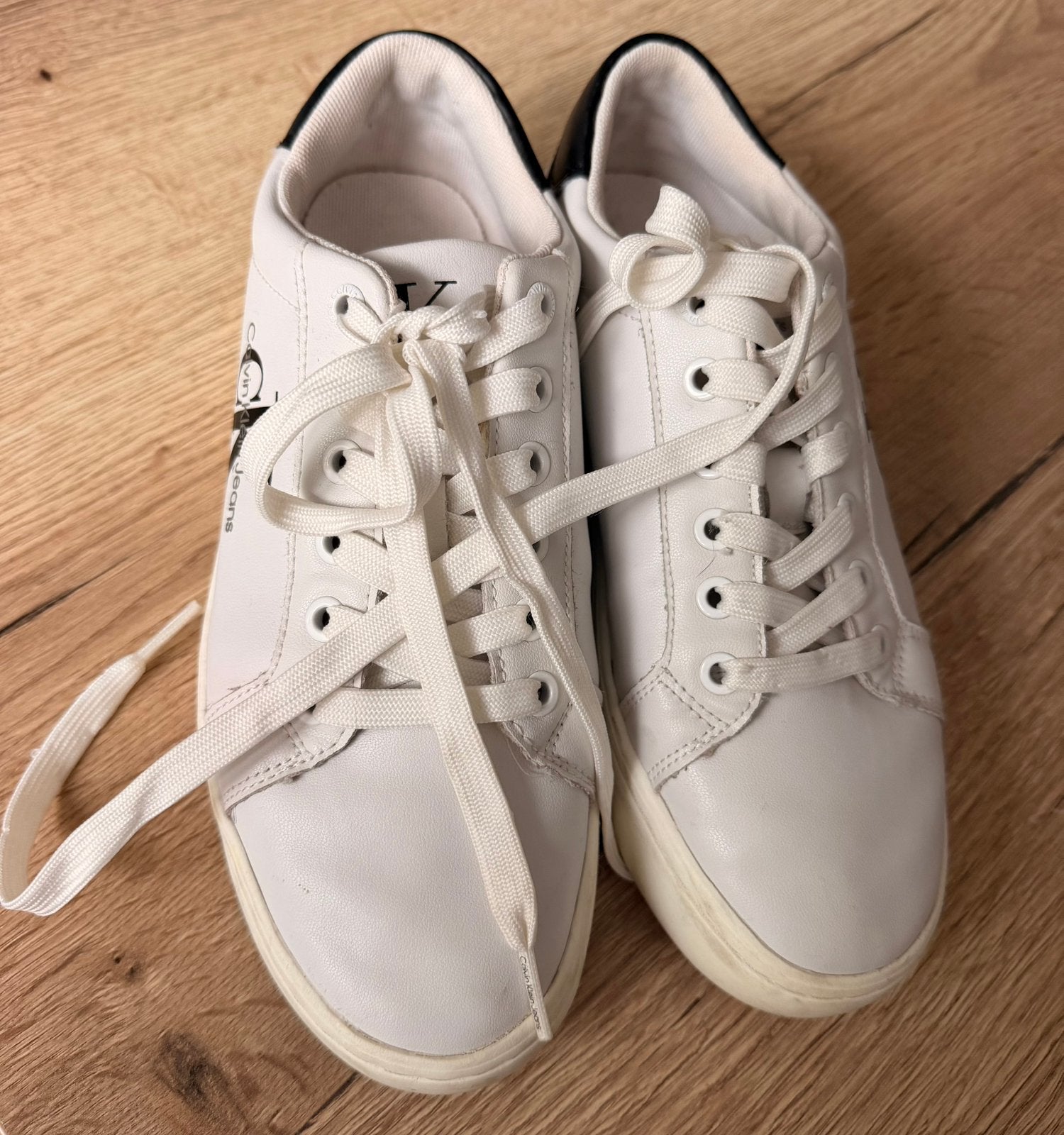Dames sneakers Calvin Klein Jeans – maat 37, Wit, Ophalen of Verzenden, Sneakers of Gympen, Zo goed als nieuw