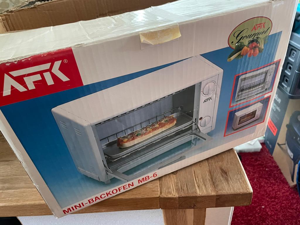 AFK Mini-Backofen MB-6 (Mini Oven)  voor studenten/camping!, Ophalen, Gebruikt, Vrijstaand, Minder dan 45 cm