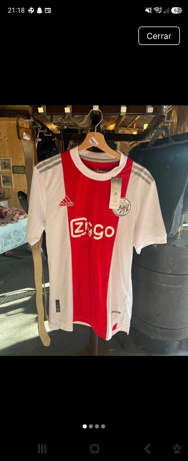 Ajax Haller thuisshirt XL (valt klein), Maat 52/54 (L), Meerkleurig, Nieuw, Ophalen of Verzenden