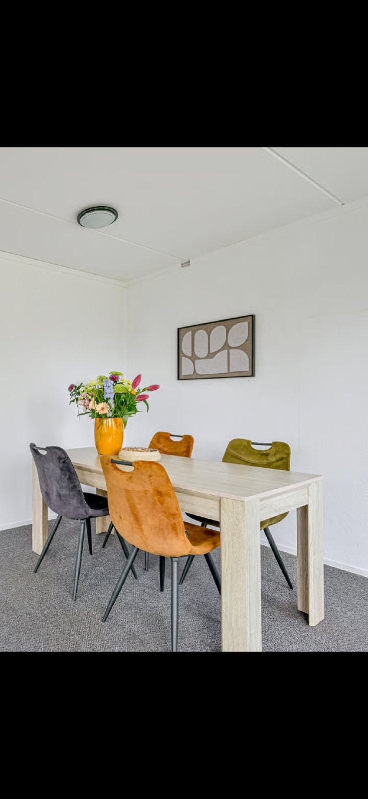 Eettafel rechthoekig, Ophalen, Gebruikt, 100 tot 150 cm, 50 tot 100 cm