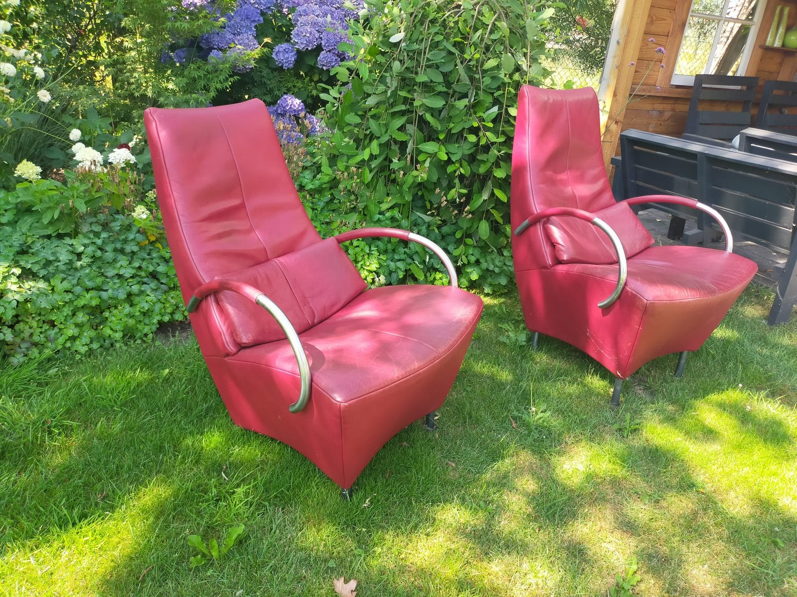 Twee relaxstoelen, Ophalen of Verzenden, Zo goed als nieuw, 75 tot 100 cm, 50 tot 75 cm