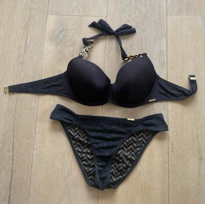 Saphh bikini 85C broekje M nieuwstaat, Ophalen of Verzenden, Zo goed als nieuw, Zwart, Bikini
