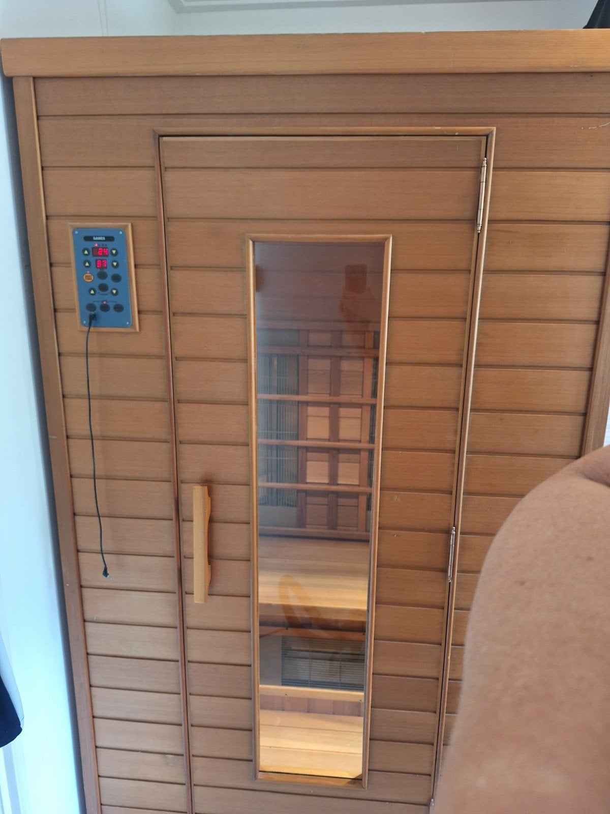 Infrarood sauna cabine - Zo goed als nieuw, Sport en Fitness, Sauna, Ophalen, Zo goed als nieuw, Infrarood, Complete sauna