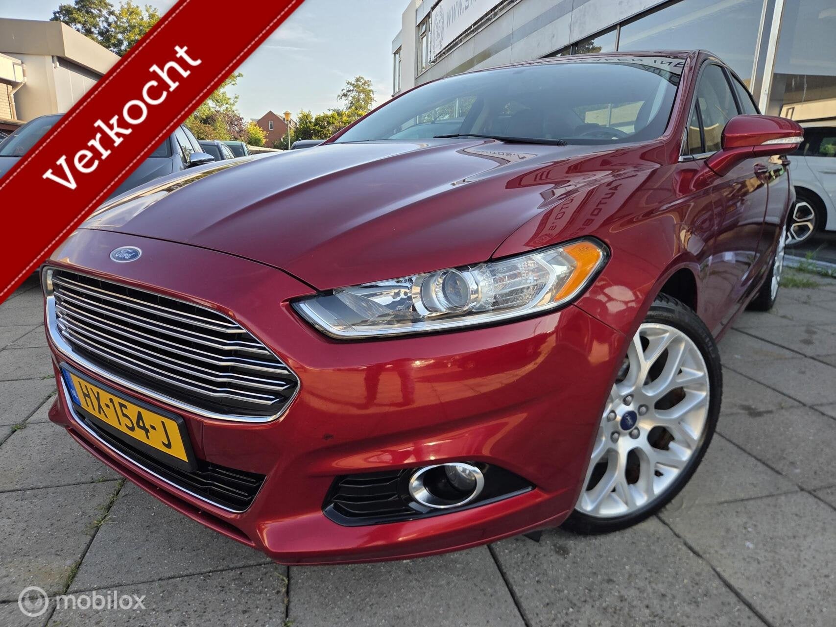Ford Mondeo 2.0 Titanium Aut/Leder/Nav/Pano, Auto's, Euro 5, Gebruikt, Zwart, 4 cilinders