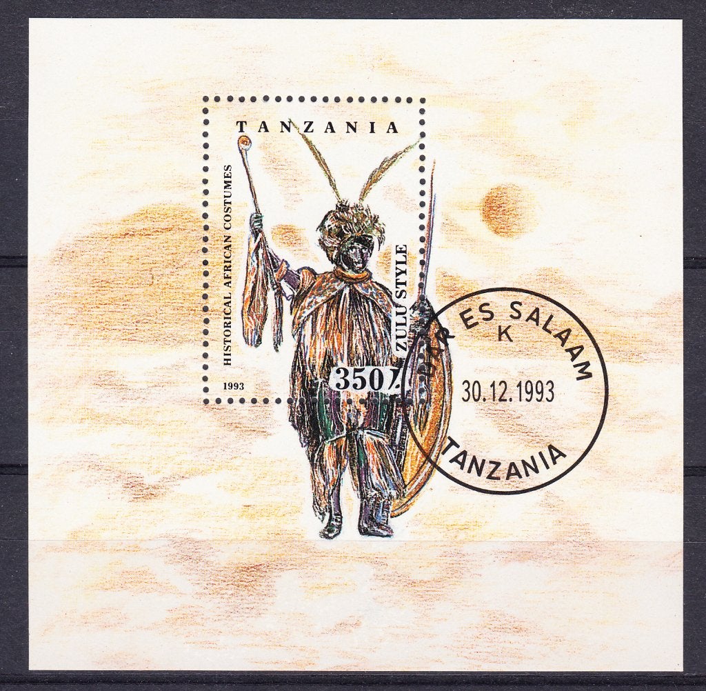 B11 - Tanzania michel blok 236 gestempeld , Zulu, Verzenden, Tanzania, Gestempeld