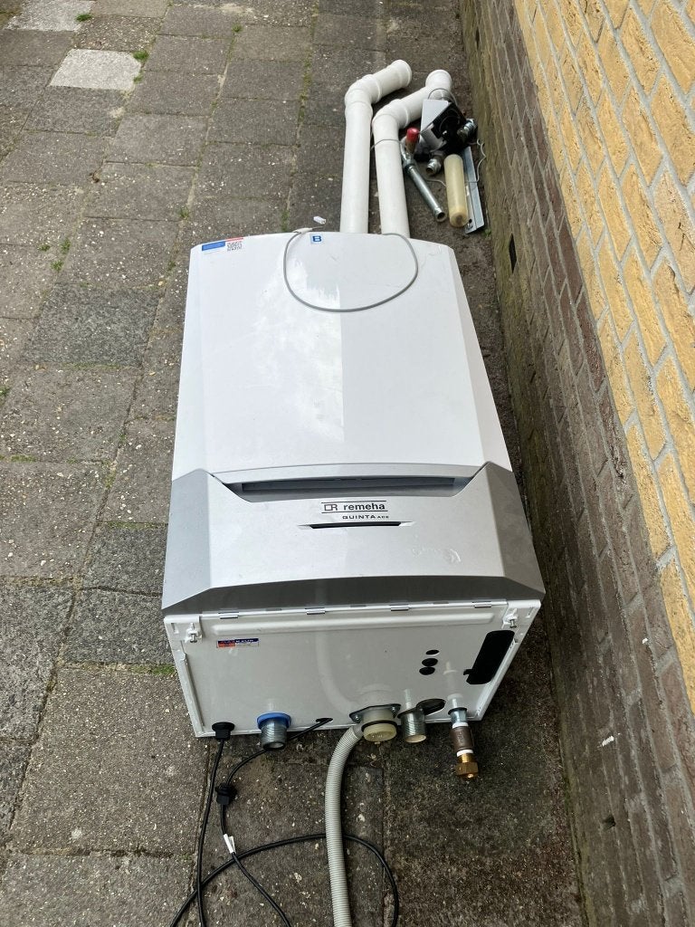 Remeha Quinta Ace 45 – CV soloketel, Ophalen, 30 tot 80 cm, Gebruikt, Hoog rendement (Hr)