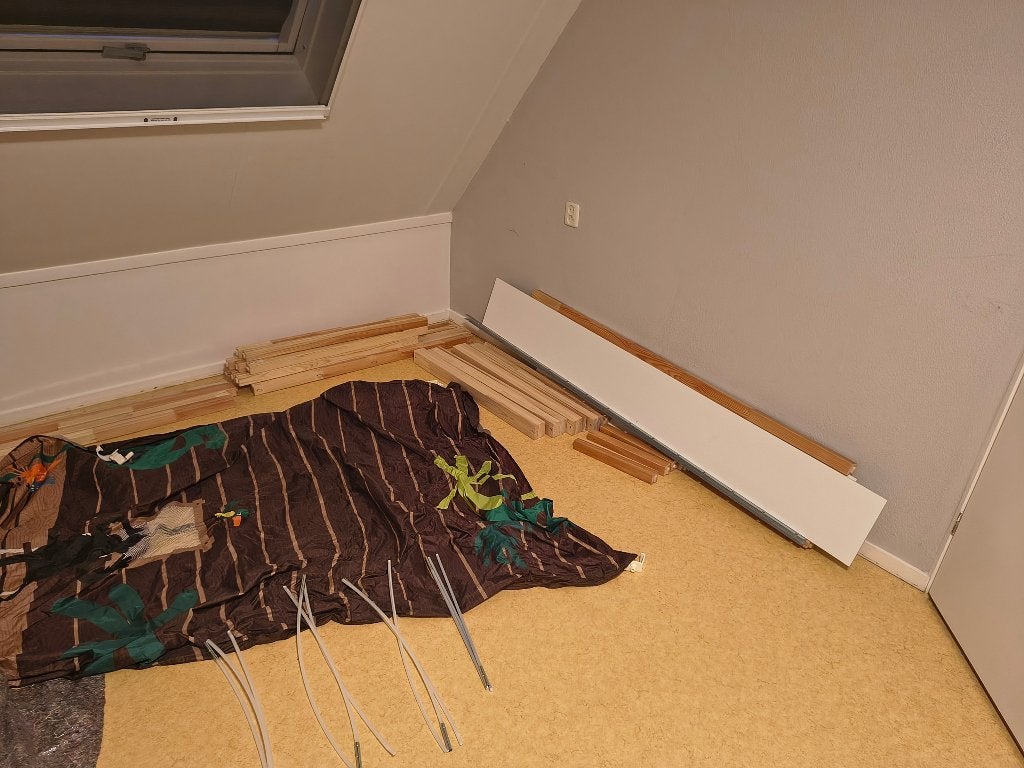 Ikea Kura bed met bedtent, Ophalen, 85 tot 100 cm, Gebruikt, Hoogslaper of Stapelbed