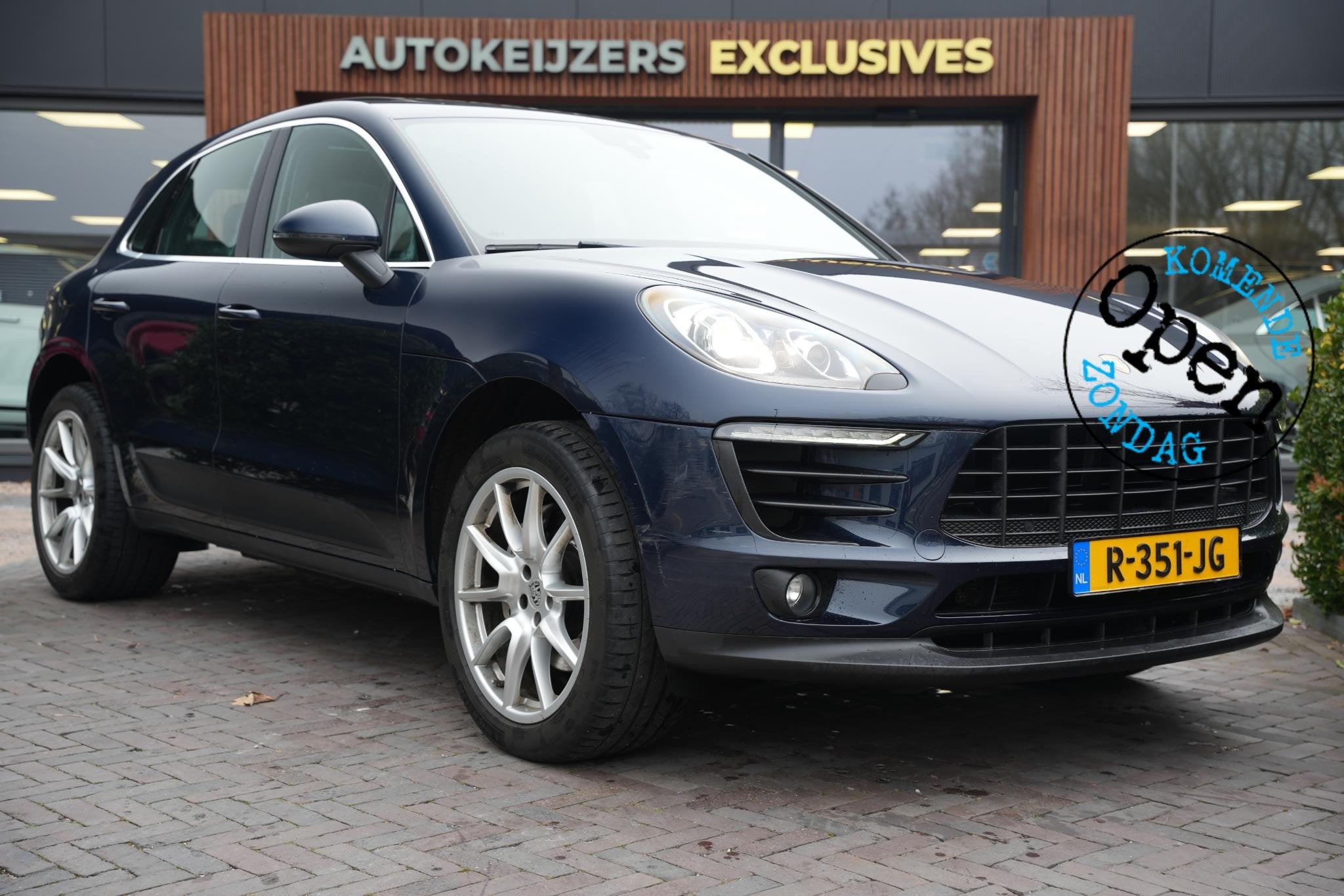 Porsche Macan 3.0 D S Panoramadak Cruise Clima, Auto's, Automaat, Gebruikt, 258 pk, Blauw