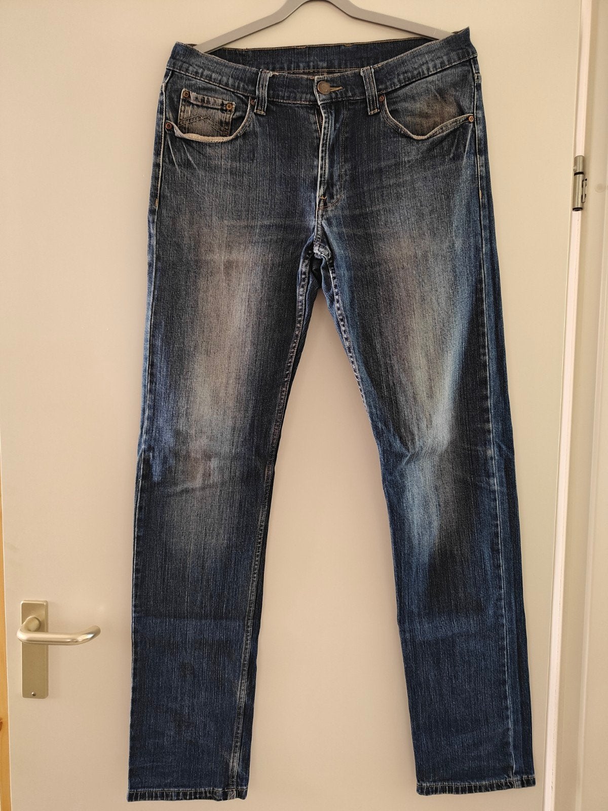 Vintage mskvck denim W34 L36, Kleding | Heren, Spijkerbroeken en Jeans, Ophalen of Verzenden, Gedragen, Blauw, W33 - W34 (confectie 48/50)