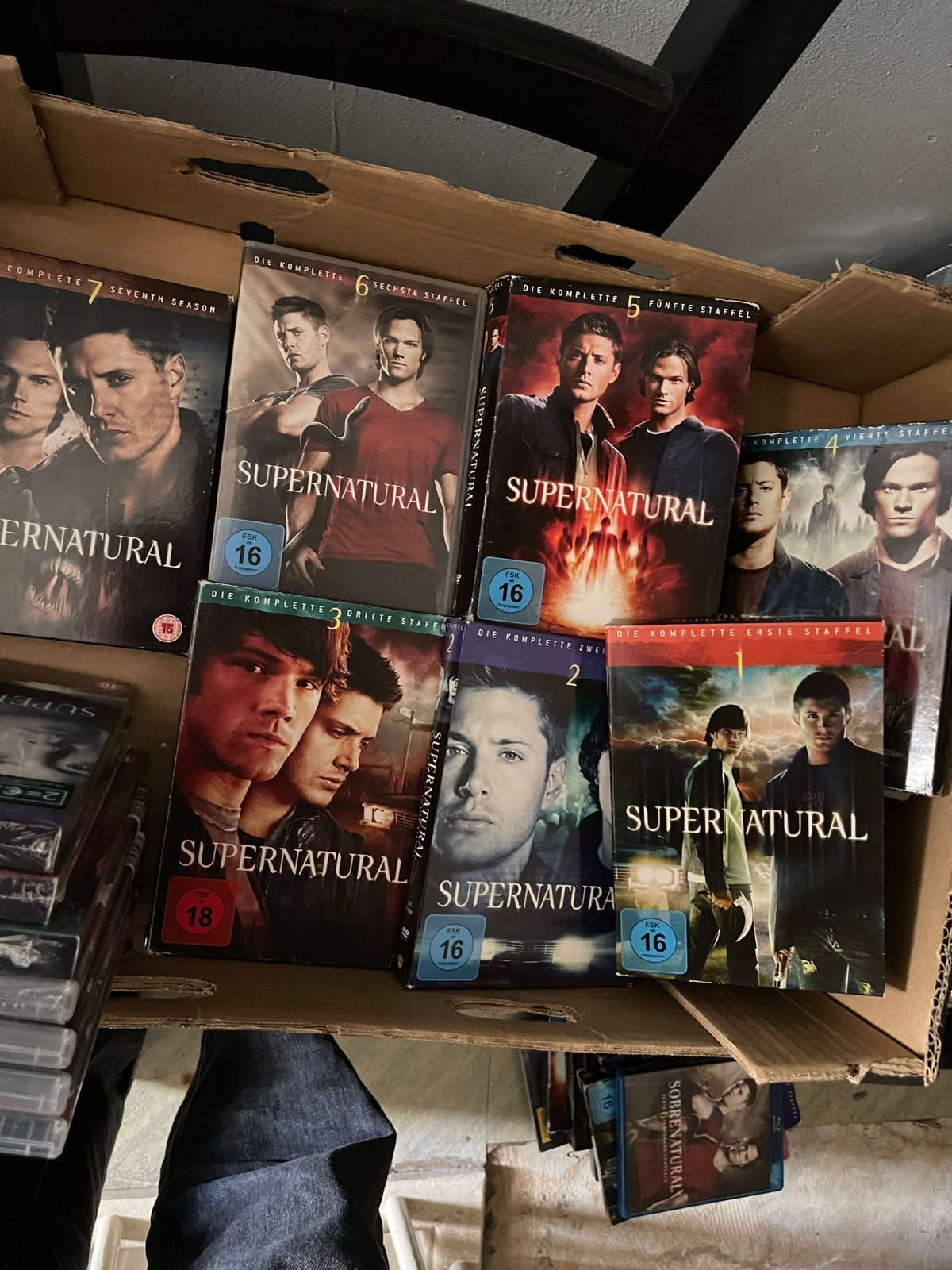 Supernatural DVD Boxsets - Seizoen 1 t/m 7, Cd's en Dvd's, Vanaf 16 jaar, Seizoen 1, Nederlands, Science Fiction en Fantasy