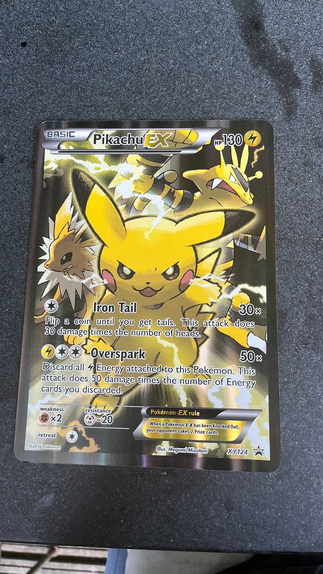 Mega Pikachu EX Megumi Mizutani, Ophalen, Zo goed als nieuw, Losse kaart