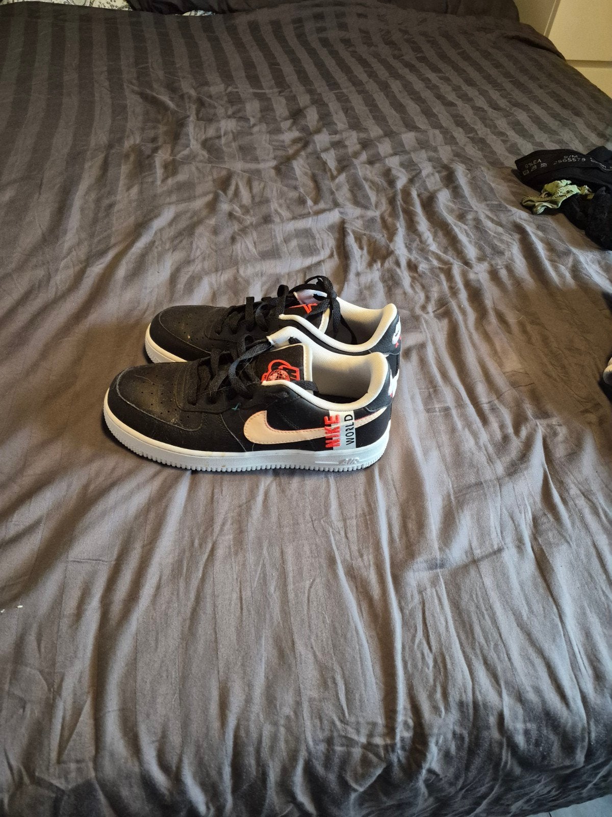 Nike Air Force 1 '07 Worldwide maat 40- Zwart/Wit/Rood, Zwart, Nike, Ophalen of Verzenden, Sneakers of Gympen
