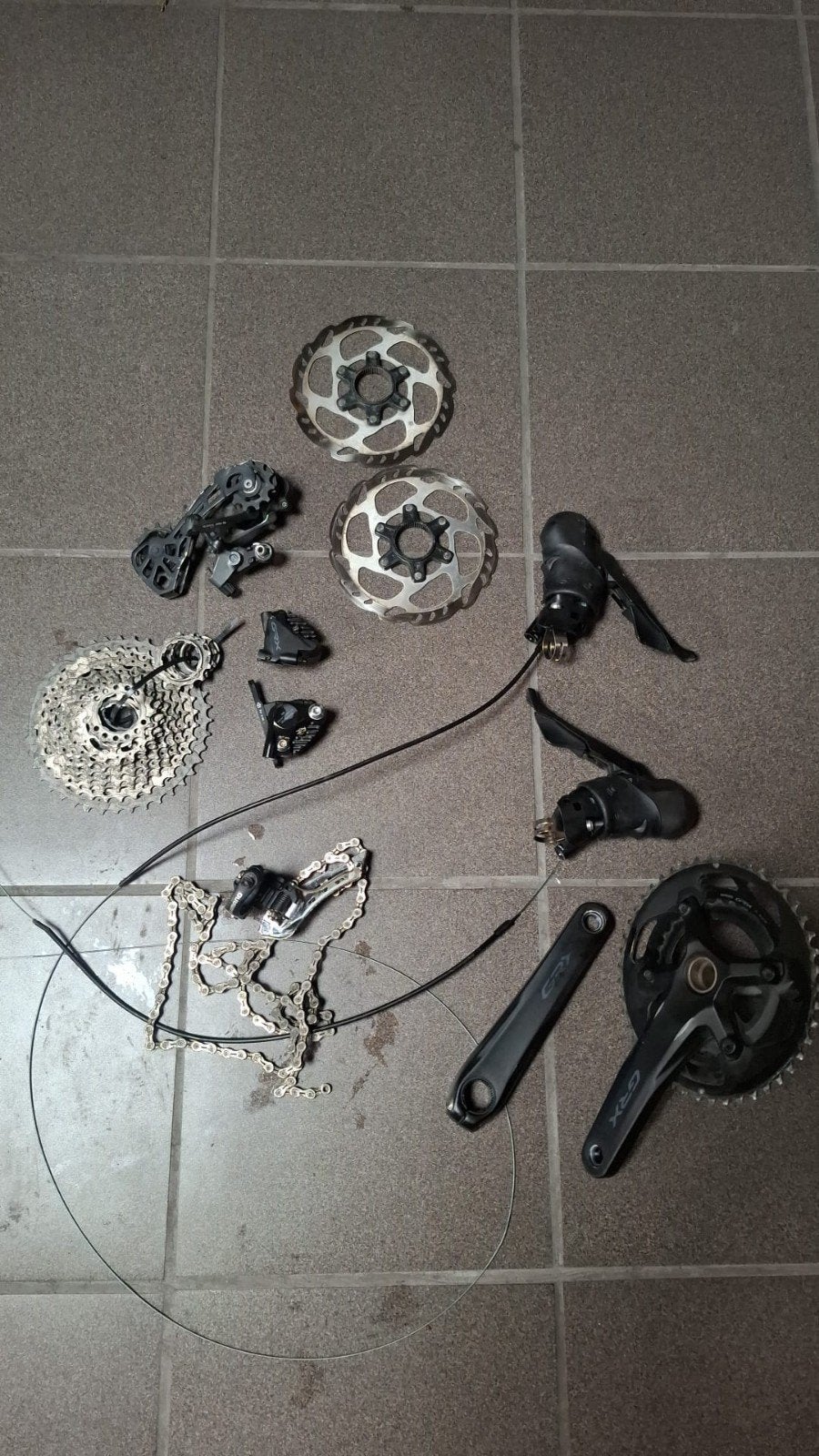 Shimano GRX 11-speed onderdelen set (gebruikt), Fietsen en Brommers, Fietsonderdelen, Ophalen of Verzenden
