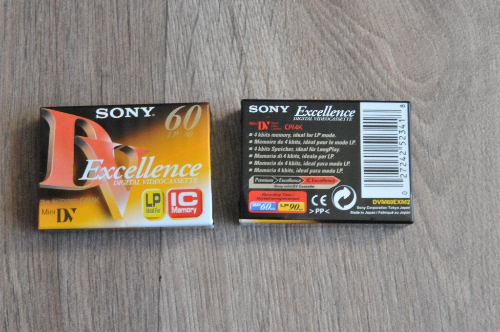 DV digitale videoband met chip, Mini dv, Nieuw, Band, Disc of Geheugen, Sony