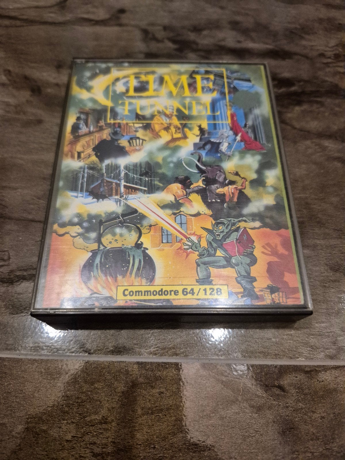 Commodore 64/128 Spel: Time Tunnel - Klassieke C64 Game, Avontuur en Actie, Gebruikt, 1 speler, Ophalen of Verzenden