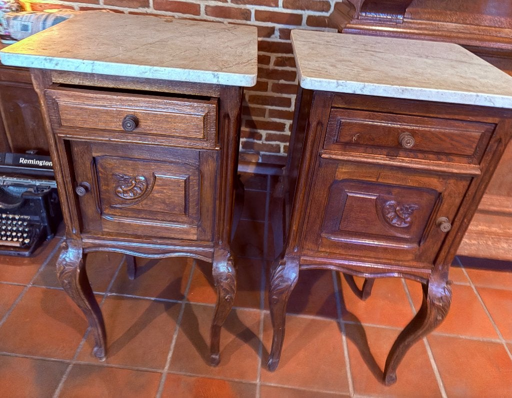 Nachtkastjes Louis XVI, Ophalen, Gebruikt, Minder dan 45 cm, 70 cm of meer