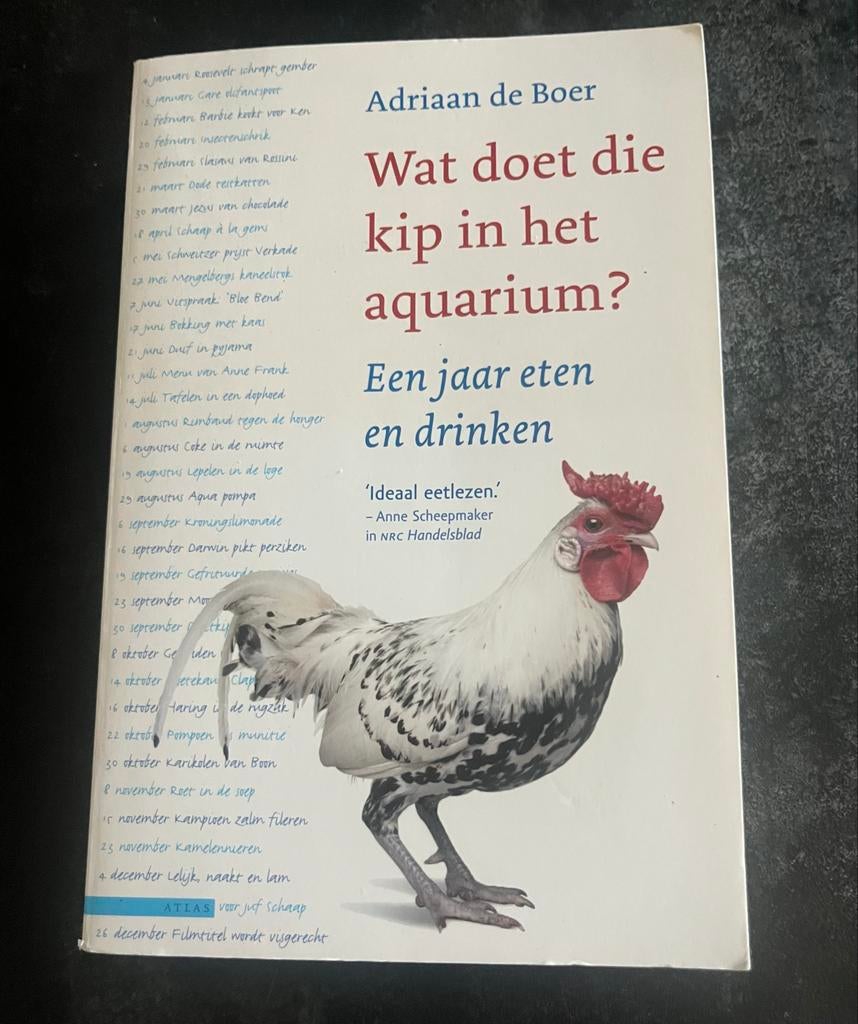 Wat doet die kip in het aquarium? Adriaan de Boer., Boeken, Ophalen of Verzenden, Gelezen