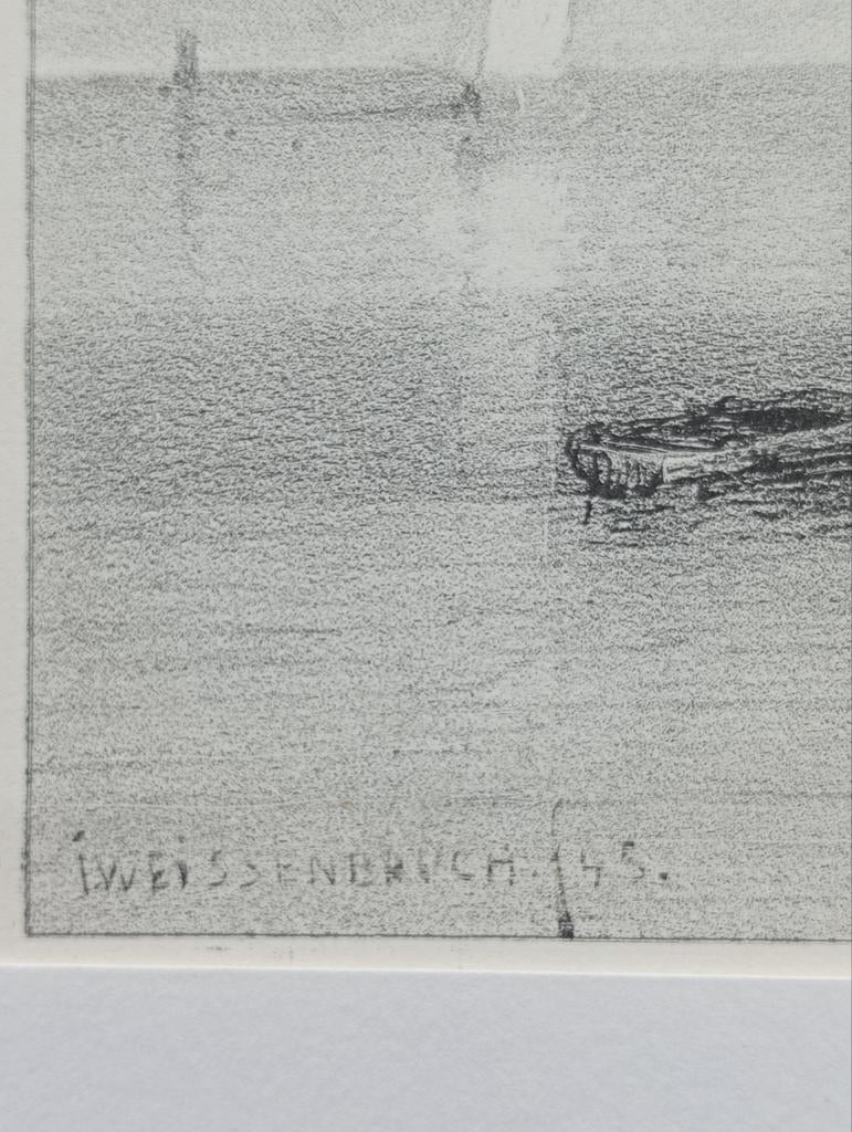 Weissenbruch, village at the sea, 19th century, 22 x 17 cm, Antiek en Kunst, Ophalen of Verzenden