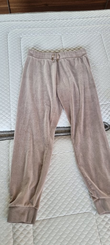 Nieuwe Juicy Couture fluwelen broek maat M, Maat 38/40 (M), Beige, Nieuw, Ophalen of Verzenden
