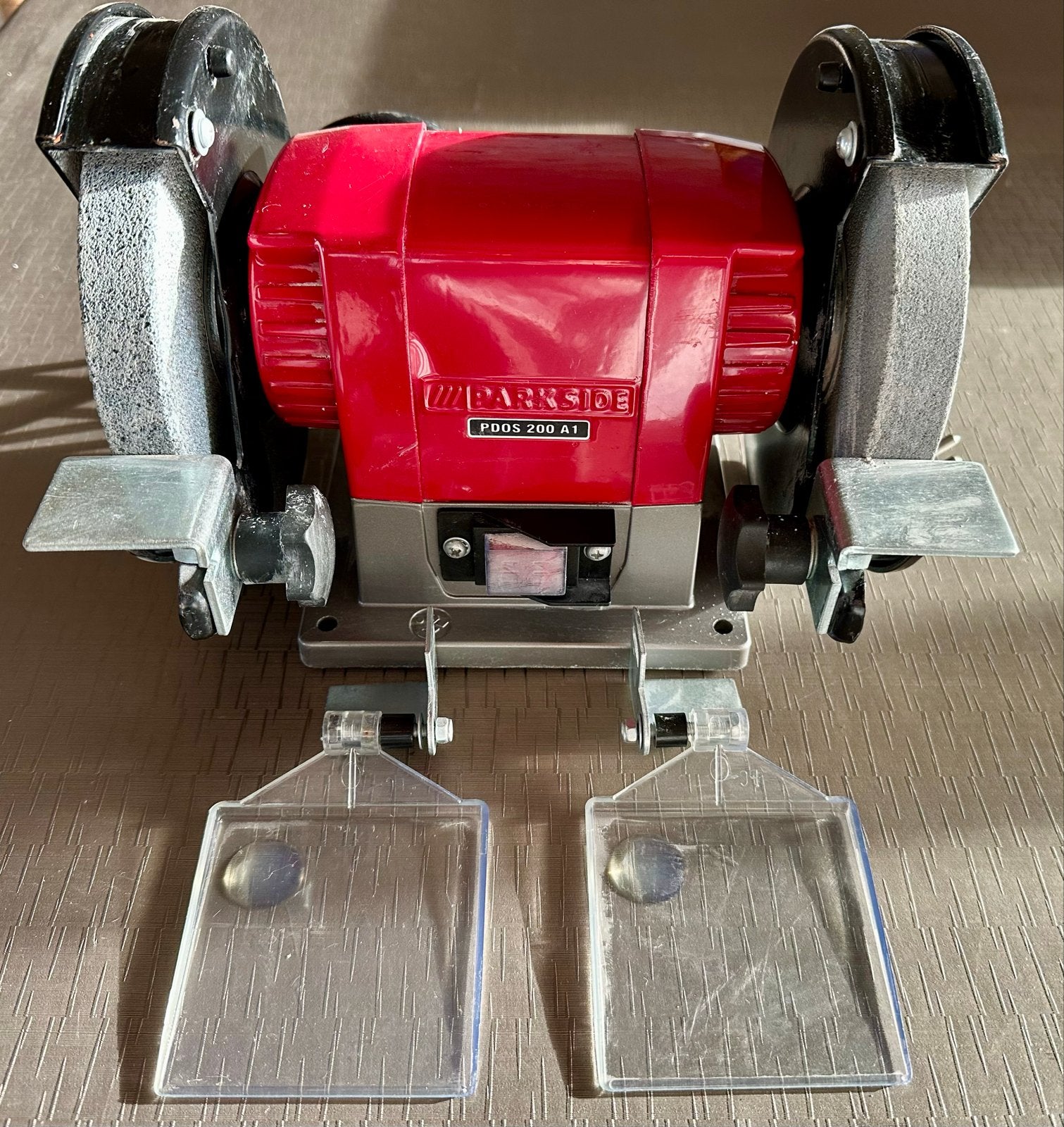 Parkside PDOS 200 A1 Dubbele Bankslijpmachine, Doe-het-zelf en Verbouw, Gereedschap | Slijpmachines, Ophalen, Gebruikt, Minder dan 700 watt