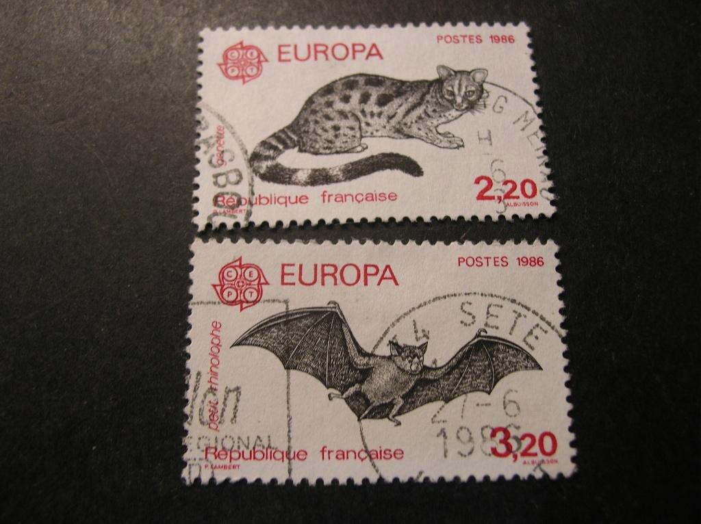 Cept/Verenigd Europa Frankrijk 1986  gestempeld, Verzenden, Overige landen, Gestempeld