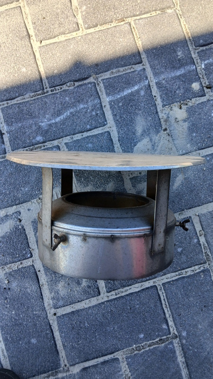 rvs schoorsteen kachel kap, Ophalen, Hout, Houtkachel