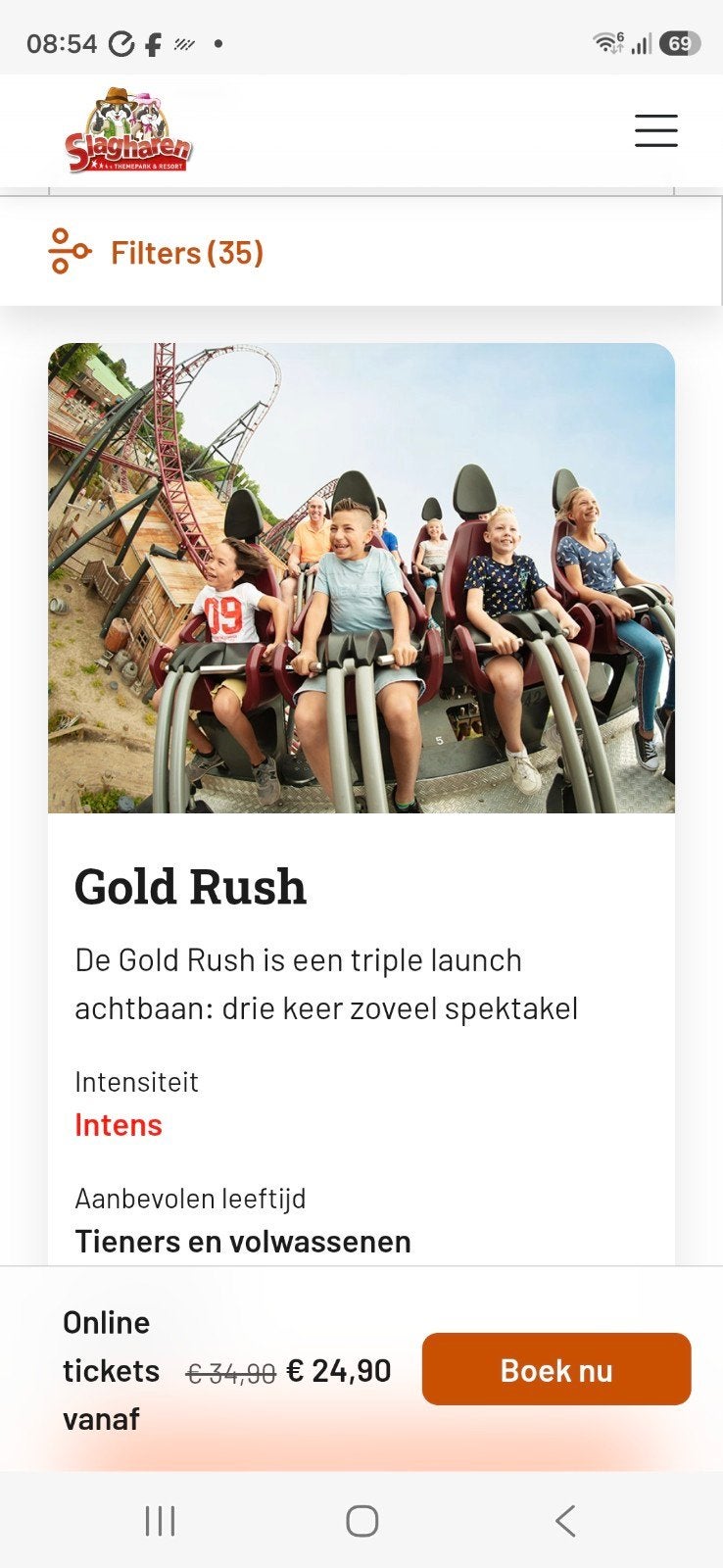 2 tickets toegang kaartjes Slagharen, Drie personen of meer, Ticket of Toegangskaart