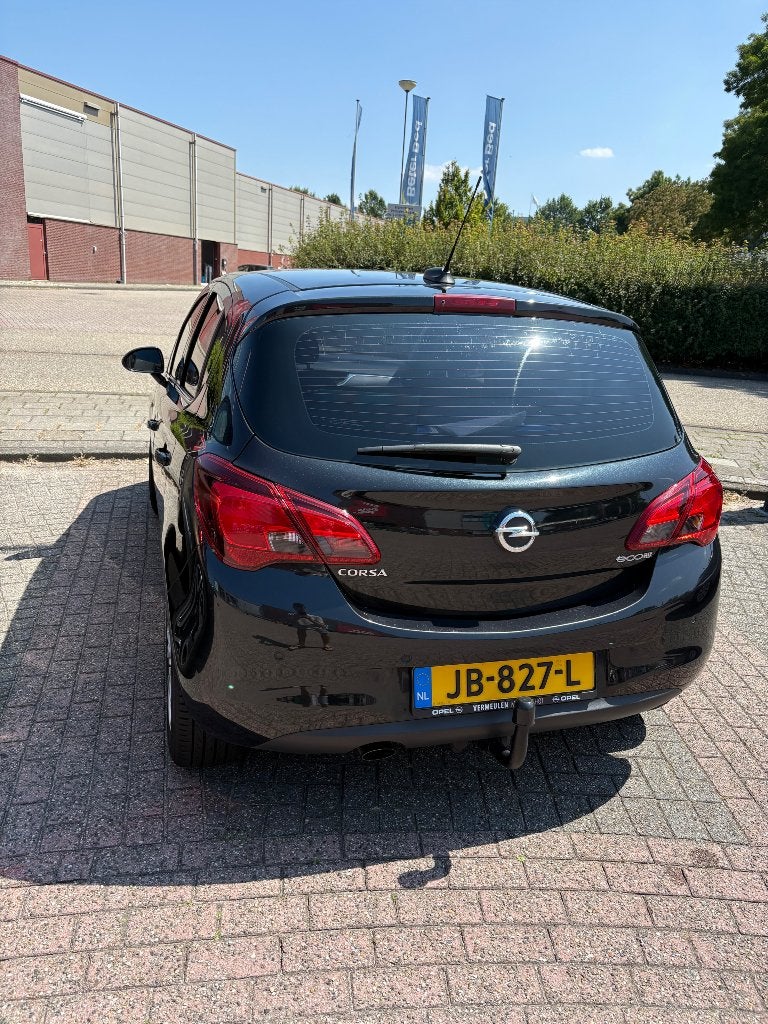 Opel Corsa 1.0T 66KW/90PK 5D 2016 Zwart, Auto's, Opel, Voorwielaandrijving, Zwart, Leder en Stof, Origineel Nederlands