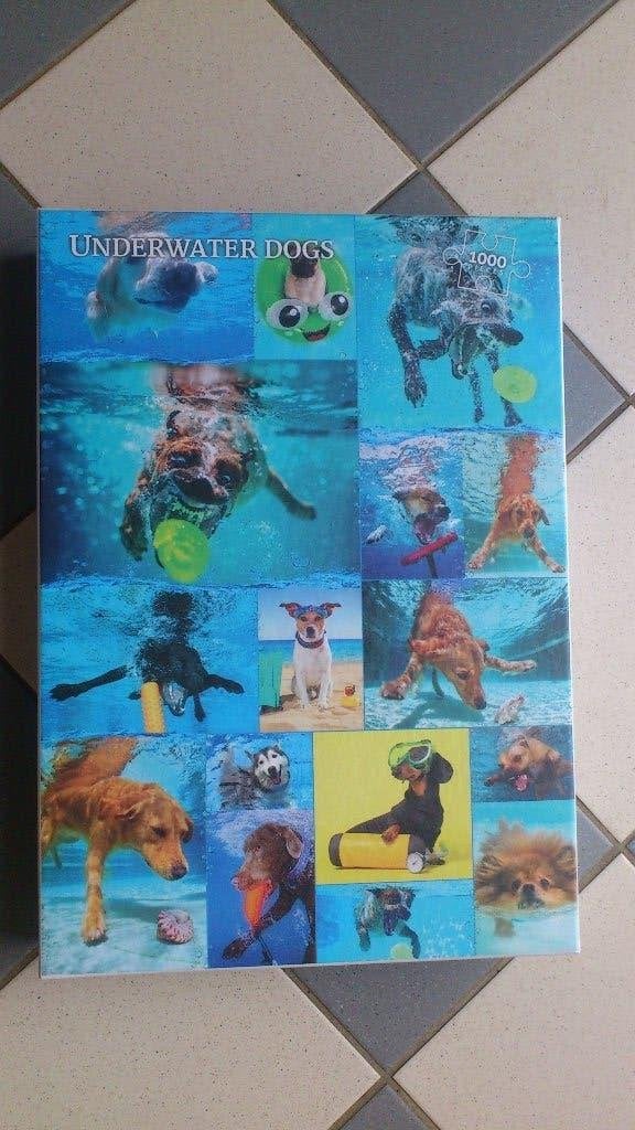 Honden onder Water - 1000 stukjes, Ophalen, 500 t/m 1500 stukjes, Gebruikt, Legpuzzel