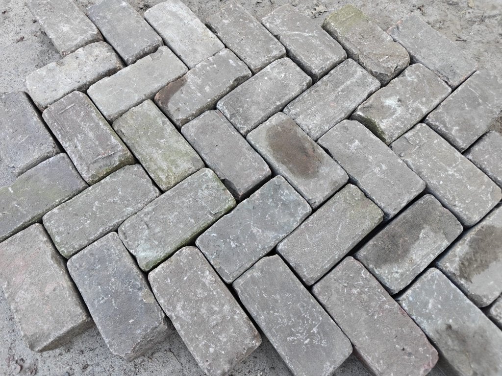 Gebakken klinkerkeien genuanceerd K4, Ophalen, Gebruikt, Keramiek, Klinkers