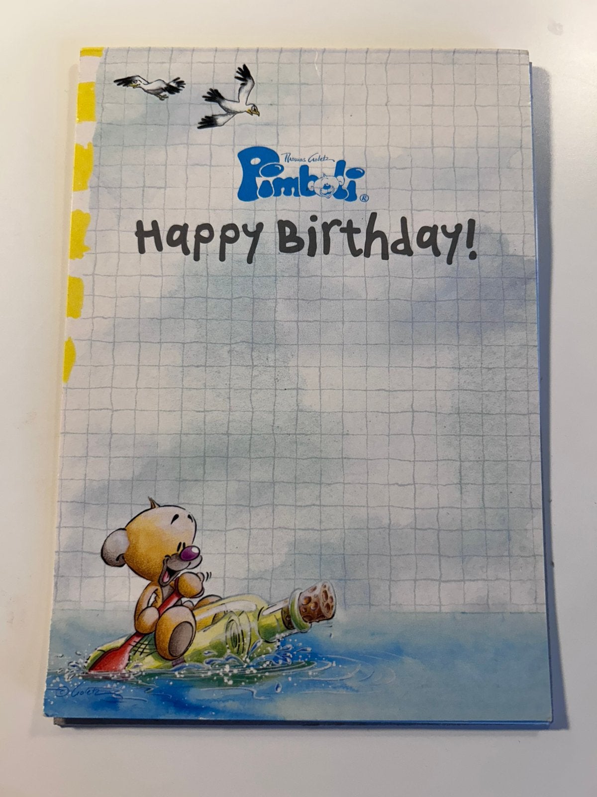 Vintage Diddl Pimboli briefpapier blokje, Verzamelen, Diddl, Ophalen, Gebruikt