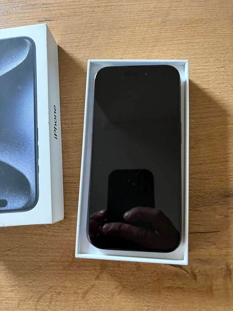 iPhone 15 Pro 128 GB Blauw Titanium, 99 %, Blauw, Ophalen of Verzenden, Zonder simlock