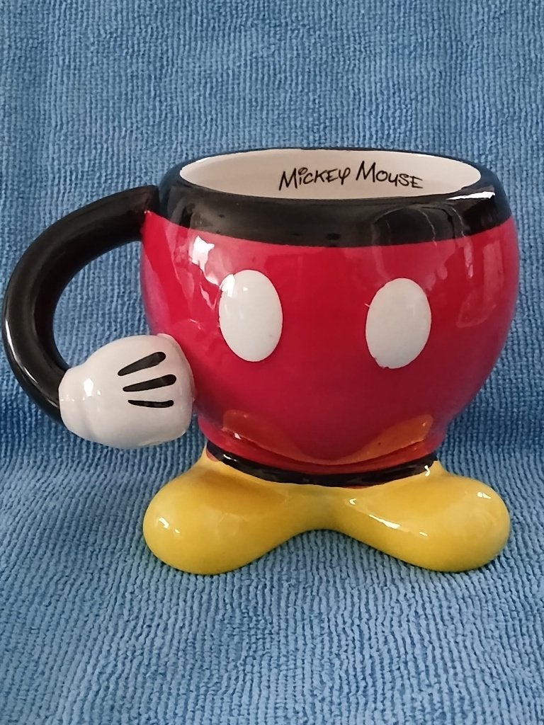 Mickey Mouse-mok met arm en benen., Verzenden, Mickey Mouse, Gebruikt, Overige typen