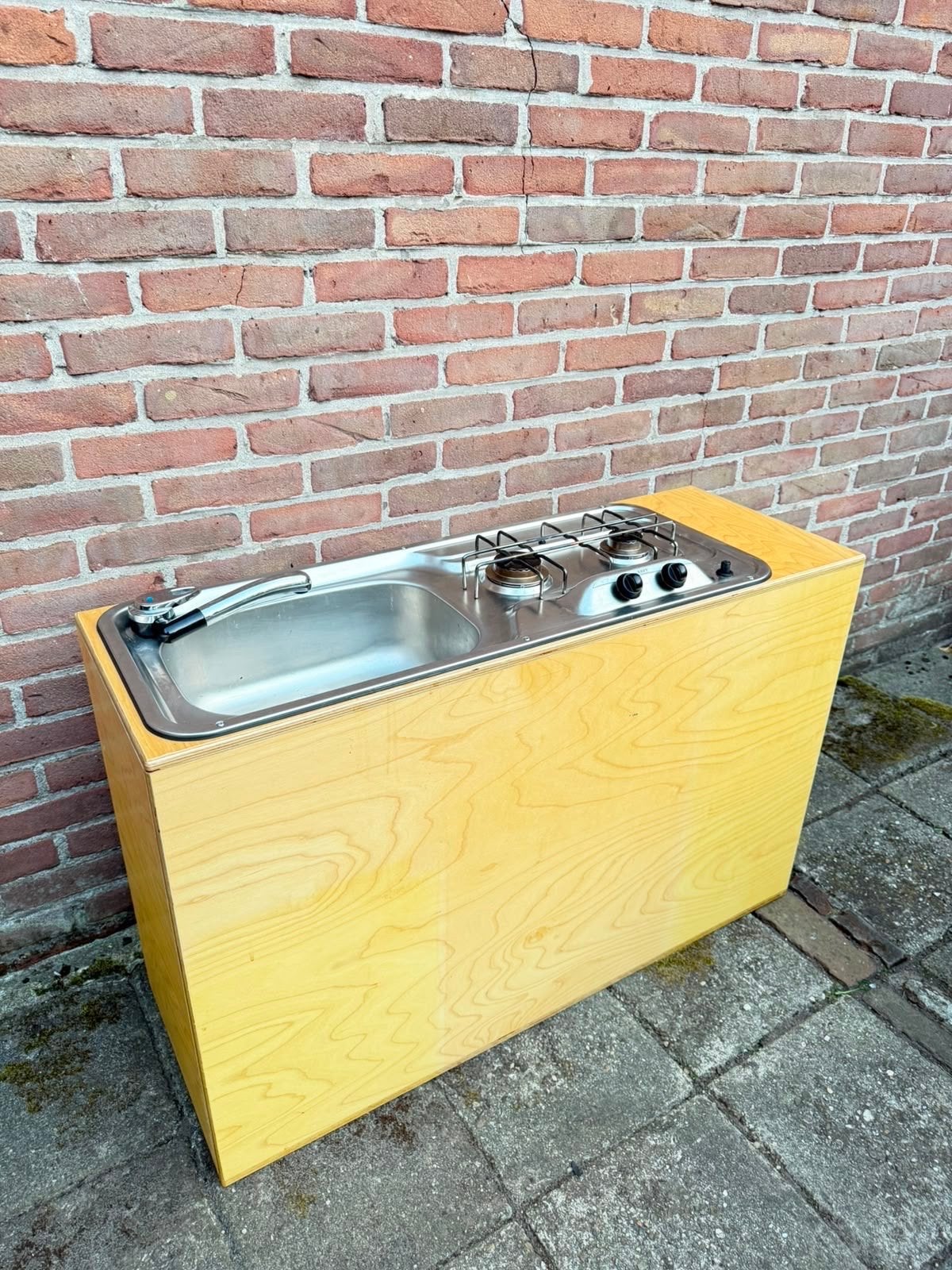 SMEV HS 2320 L spoelbak combi inclusief kastje voor camper, Ophalen, Gebruikt