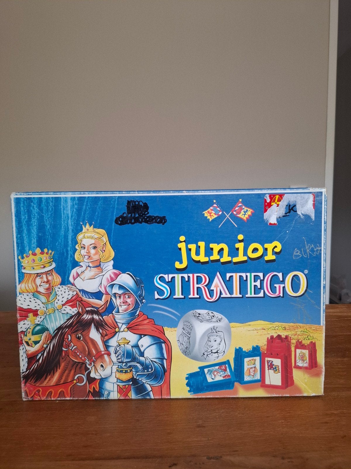Junior Stratego Bordspel - Compleet, Een of twee spelers, Ophalen of Verzenden, Gebruikt, MB Spellen