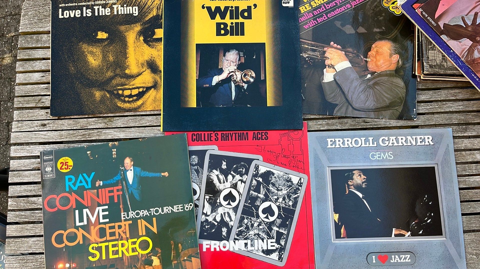 6x LP vinyl jazz oa Wild Bill, Nat King Cole en Ray Conniff, Ophalen of Verzenden, Gebruikt, 12 inch, Jazz