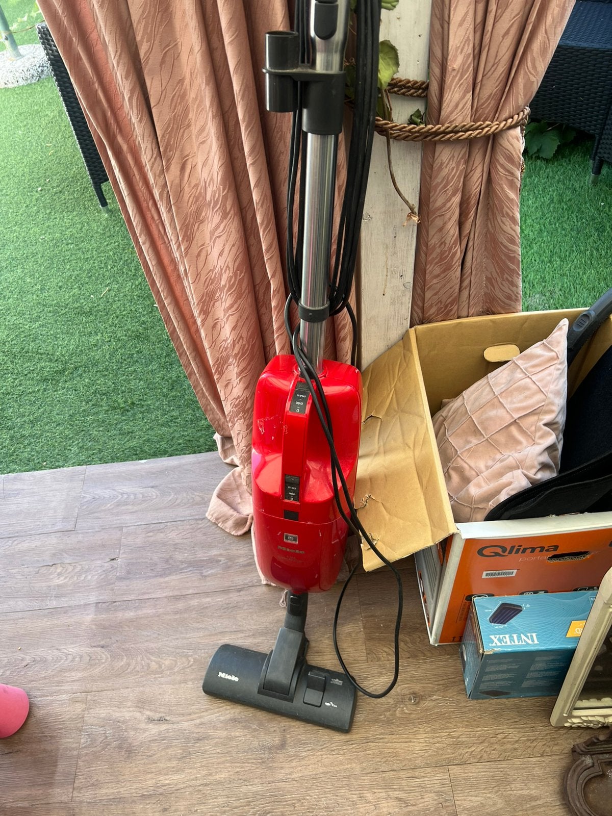 Miele steel stofzuiger goed werkend, Ophalen of Verzenden, Gebruikt