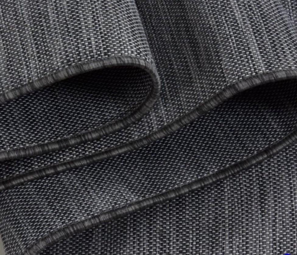 Vloerkleed Mambo buitenkleed 120x170 laagpolig nieuw!, 100 tot 150 cm, Stijlvol kwaliteit buiten laagpolig, Zwart, Nieuw