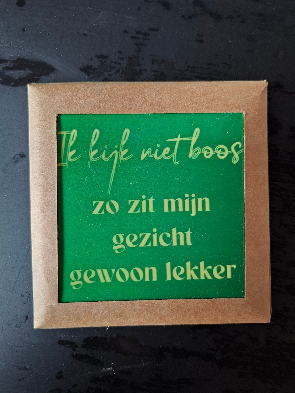 leuk tegeltje met tekst, Tegeltje, Ophalen of Verzenden, Nieuw